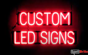 custom led sign